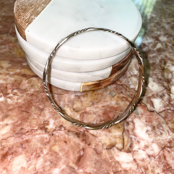 Taxco Mexico Silver Bangle Bracelet Twiste… - Picture 3 of 6
